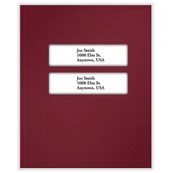 ComplyRight® Tax Presentation Folder, Double Windows, 1/2