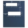 ComplyRight® Tax Presentation Folder, Double Offset Windows, 1/2" Spine, Single Pocket, Navy Blue, 8-3/4" x 11-1/4", Pack of 50