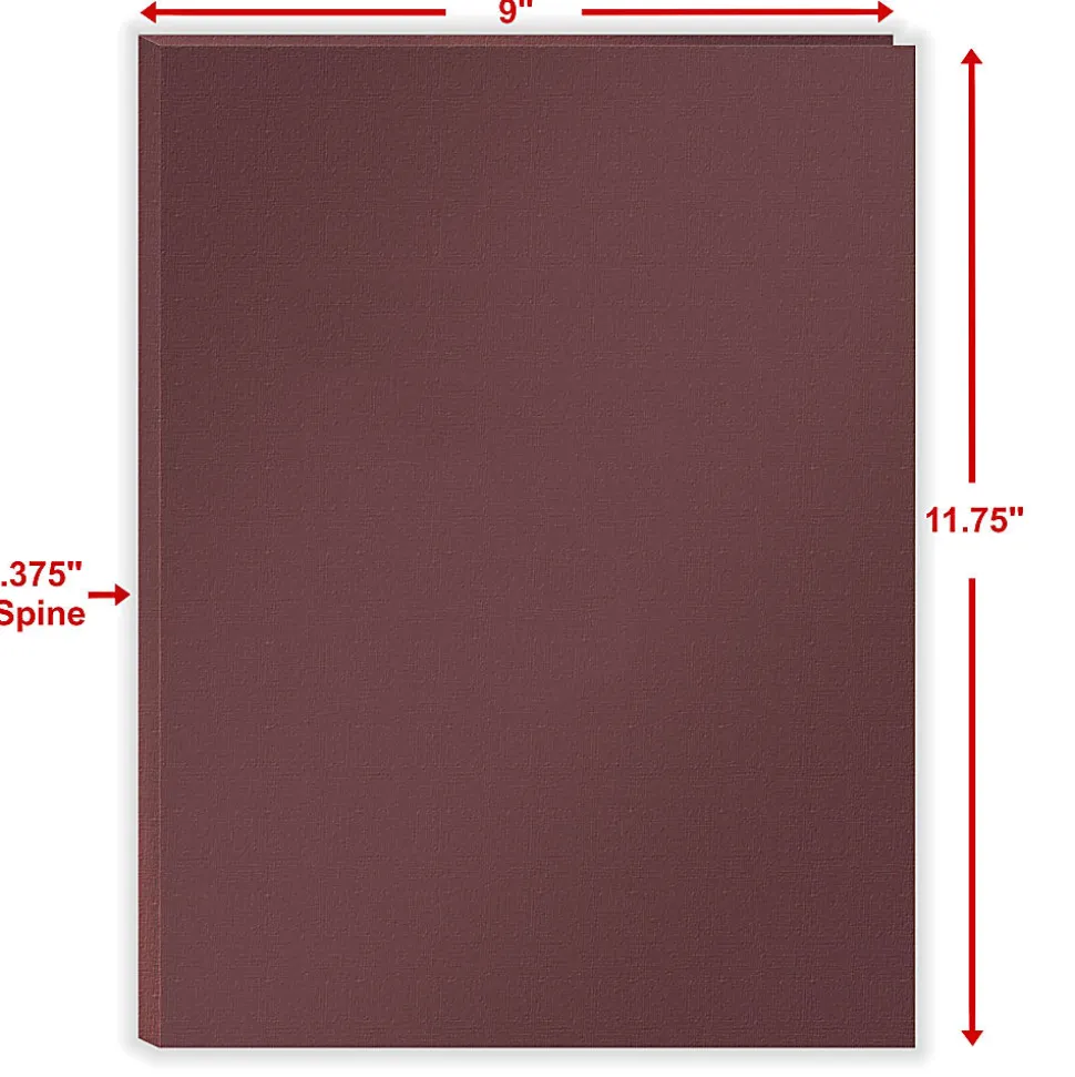 ComplyRight® Tax Presentation Folder, One Pocket, Spine, Extendable Tab and BC Slot, Burgundy, 9" x 11-3/4", Pack of 50