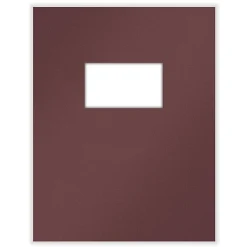 ComplyRight® Tax Presentation Two Piece Report Covers, Single Window, Burgundy, 8-1/2" x 11", Pack of 50 Sets