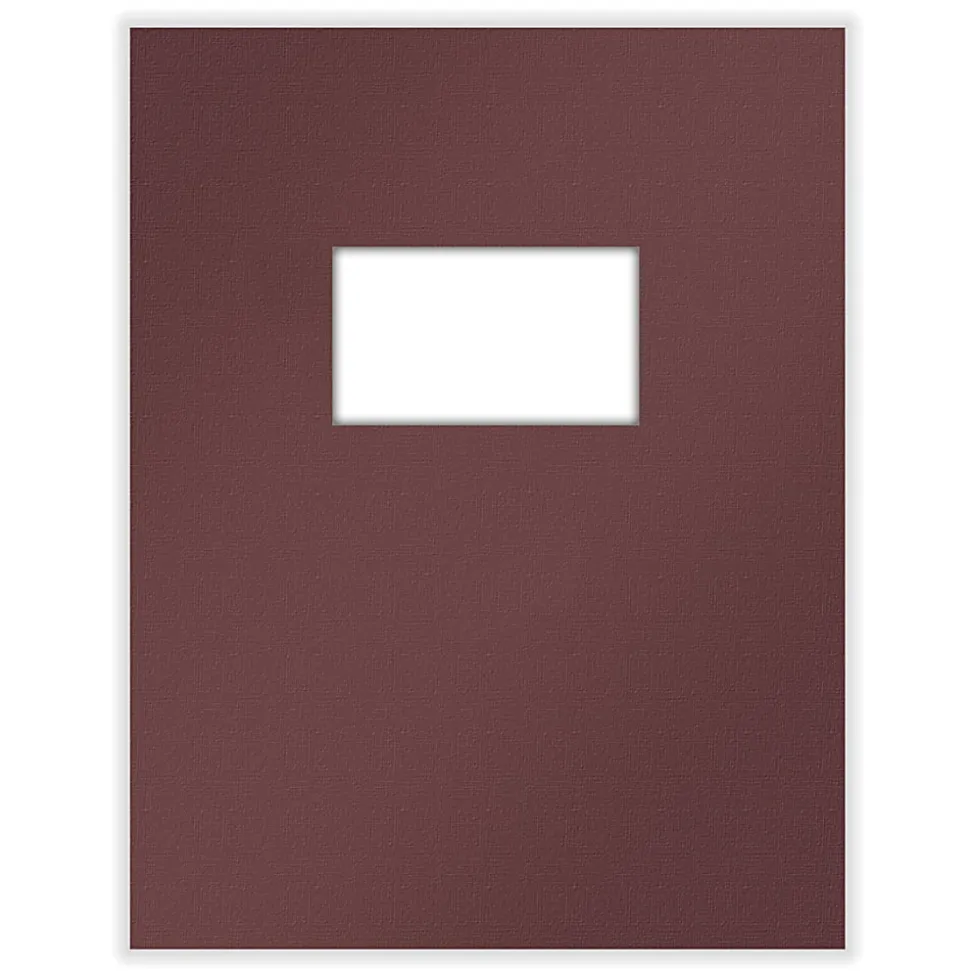 ComplyRight® Tax Presentation Two Piece Report Covers, Single Window, Burgundy, 8-1/2" x 11", Pack of 50 Sets