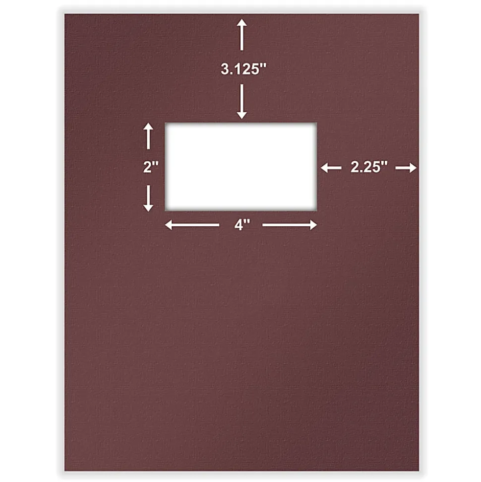 ComplyRight® Tax Presentation Two Piece Report Covers, Single Window, Burgundy, 8-1/2" x 11", Pack of 50 Sets