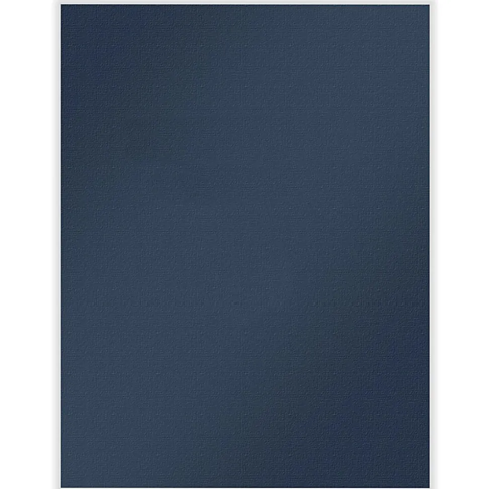 ComplyRight® Tax Presentation Folder, One Pocket, Spine, Extendable Tab and BC Slot, Navy Blue, 9" x 11-3/4", Pack of 50