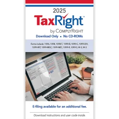 ComplyRightĀ® 2025 TaxRight Software, Download Card