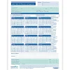 ComplyRight® 2026 Time Off Request And Approval Calendars, 8 1/2" x 11", Pack Of 50