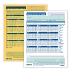 ComplyRight® 2026 Time Off Request And Approval Forms, 2-Part, 8 1/2