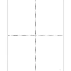 ComplyRight® W-2 Blank Tax Forms, 4-Up, With Backer Instructions, 24# Paper Stock, 8-1/2" x 11", Pack Of 500 Forms