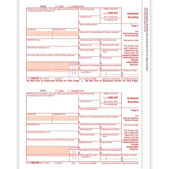 ComplyRight® W-2 Tax Forms, Employee’s Copies B, C & 2 Combined, 3-Up (W-Style), 8-1/2" x 11", Pack Of 50 Forms
