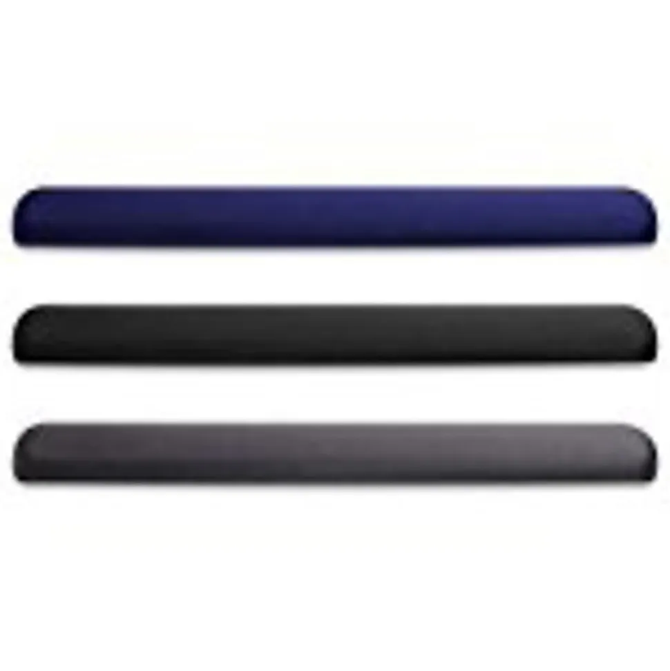 Compucessory Gel Keyboard Wrist Rest Pads, 19"H x 2.87"W x 0.75"D, Black