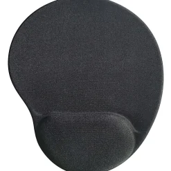 Compucessory Gel Mouse Pad, 9” x 10” x 1”, Black, CCS55151