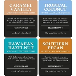 Copper Moon Coffee, Ground, 4 Flavor Variety Pack, 4 Bags (12 Oz Each Blend)