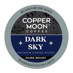 Copper Moon Single-Serve Coffee Pods for Keurig K-Cup Brewers, Dark Roast, Dark Sky Blend, 72 Count
