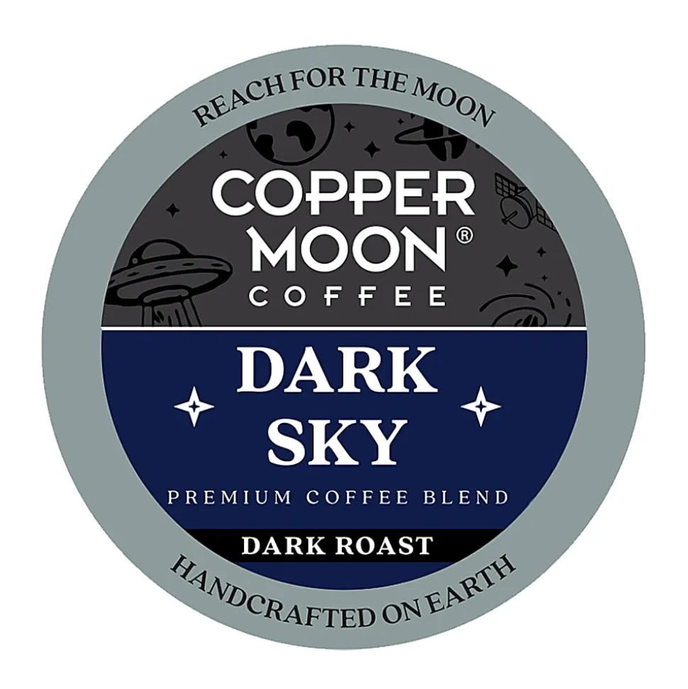 Copper Moon Single-Serve Coffee Pods for Keurig K-Cup Brewers, Dark Roast, Dark Sky Blend, 72 Count