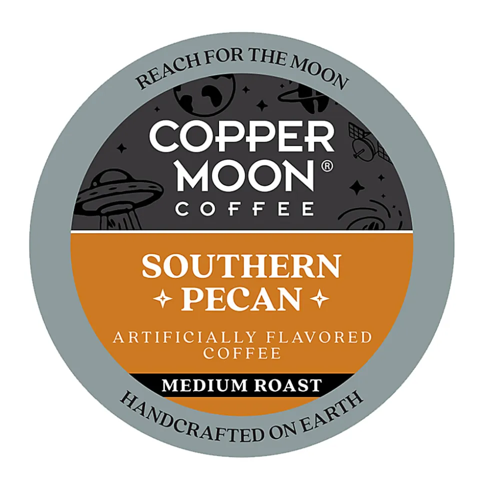 Copper Moon Single-Serve Coffee Pods for Keurig K-Cup Brewers, Medium Roast, Southern Pecan Blend, 72 Count