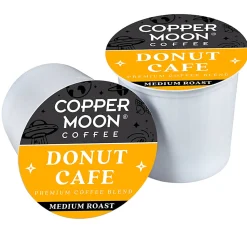 Copper Moon Single-Serve Coffee Pods for Keurig K-Cup Brewers, Medium Roast, Donut Café, 80 Count