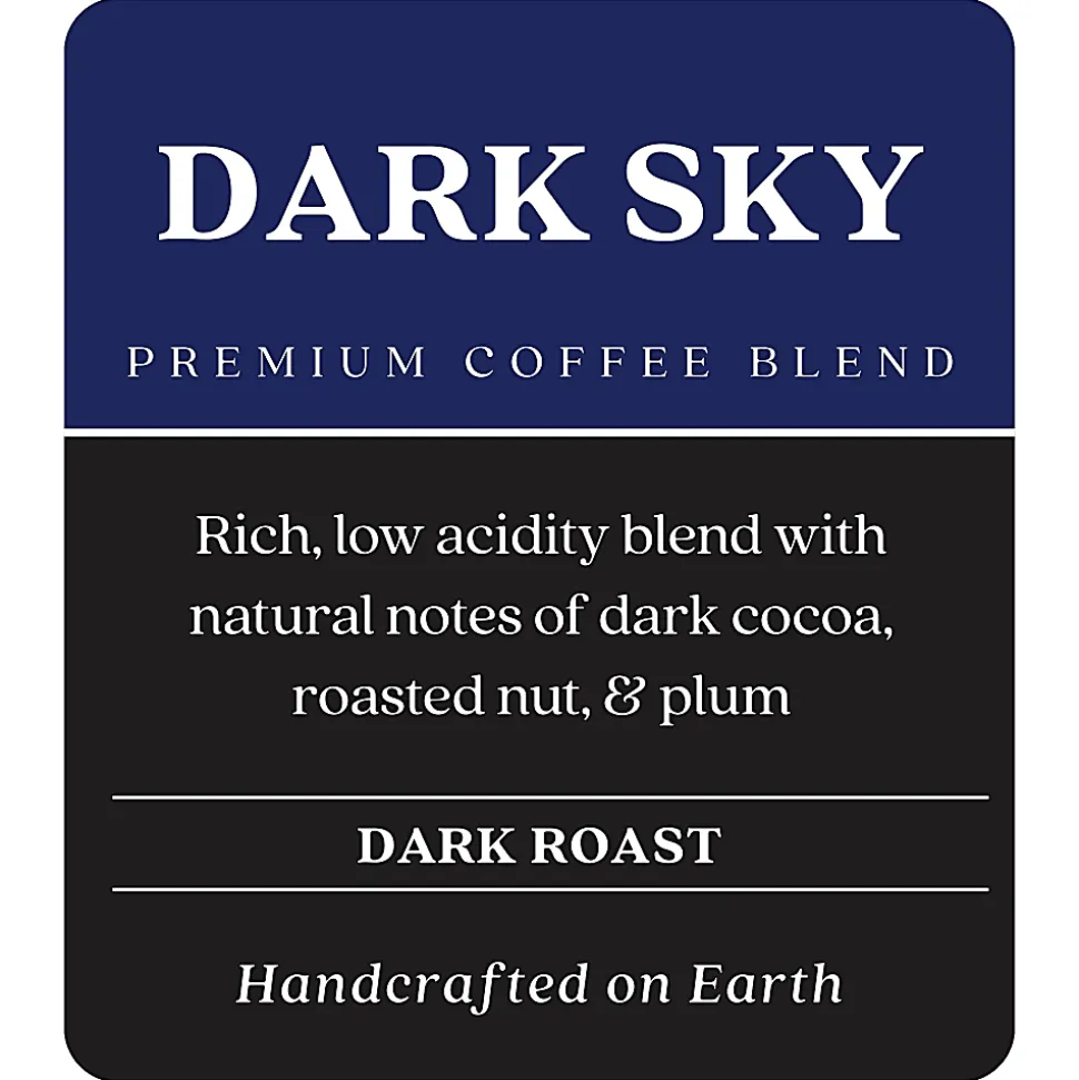 Copper Moon Whole Bean Coffee, Dark Roast, Dark Sky Blend, 2 Lb