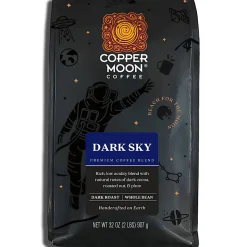 Copper Moon Whole Bean Coffee, Dark Roast, Dark Sky Blend, 2 Lb