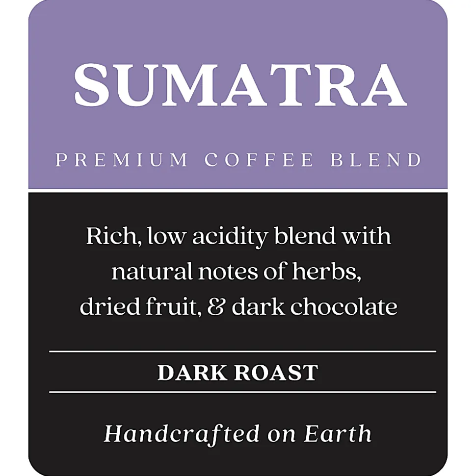 Copper Moon Whole Bean Coffee, Dark Roast, Sumatra Blend, 4 Bags (2 lbs. Each)