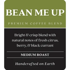 Copper Moon Whole Bean Coffee, Light Roast, Bean Me Up Blend, 2 Lb