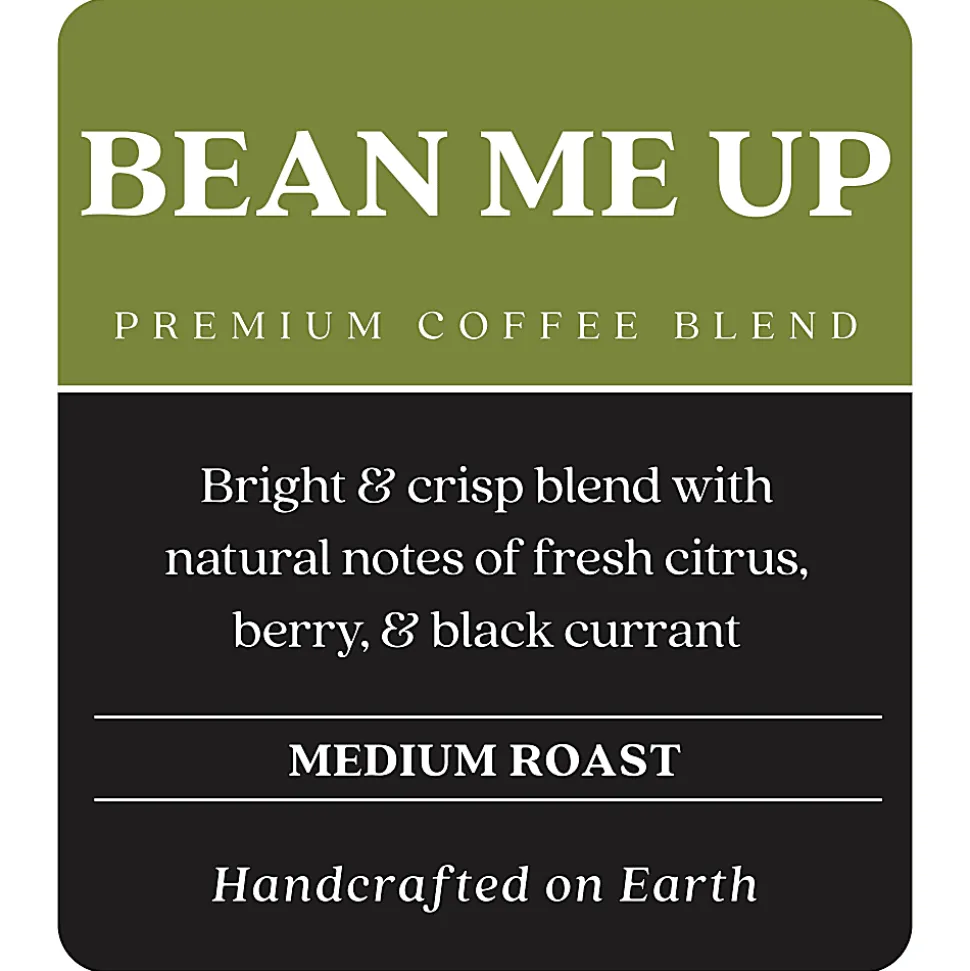 Copper Moon Whole Bean Coffee, Light Roast, Bean Me Up Blend, 2 Lb