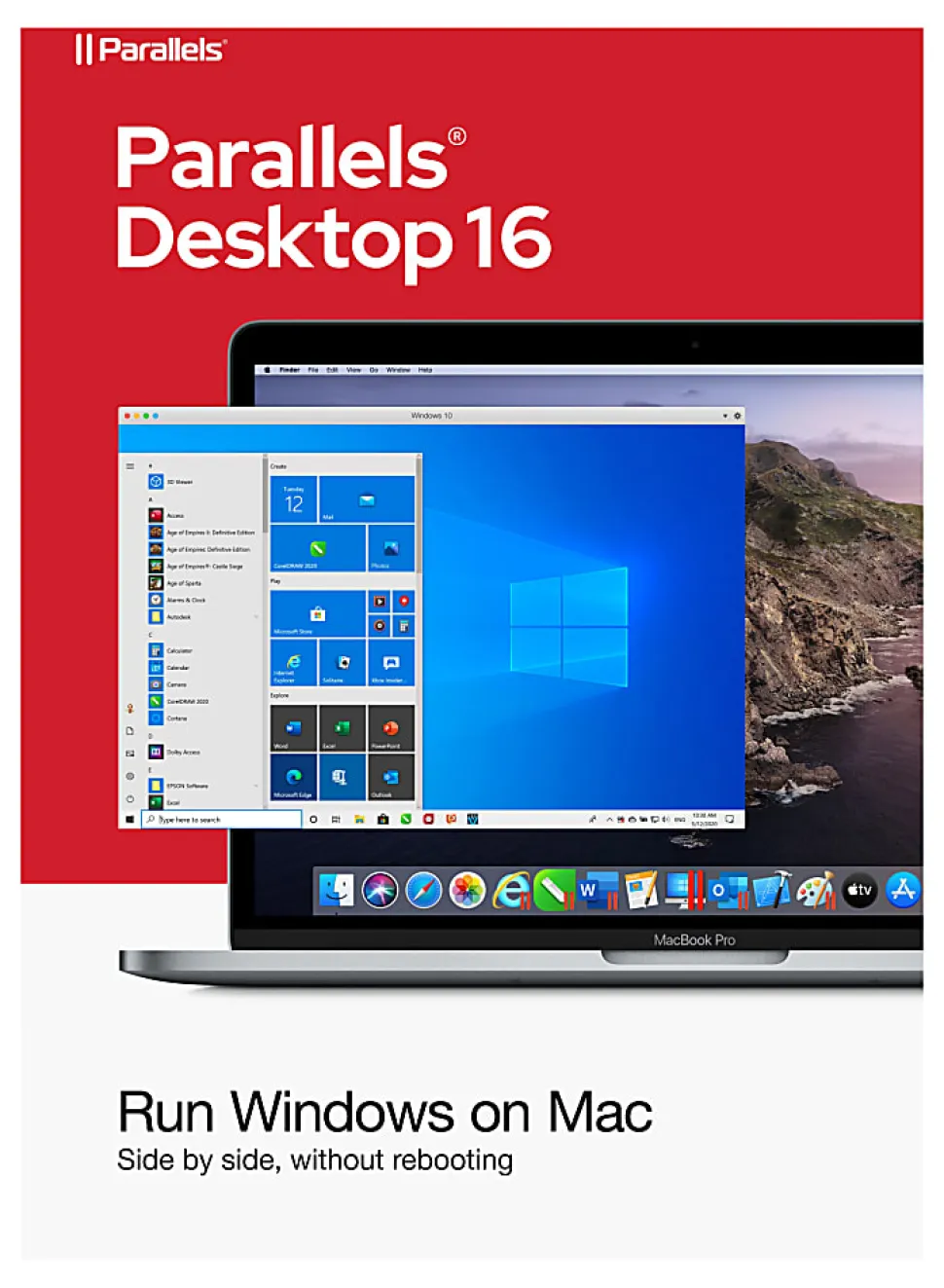 Corel® Parallels Desktop 16, For Windows®/Mac, Disc/Product Key