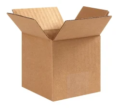Corrugated Box, 6" x 6" x 6", Kraft