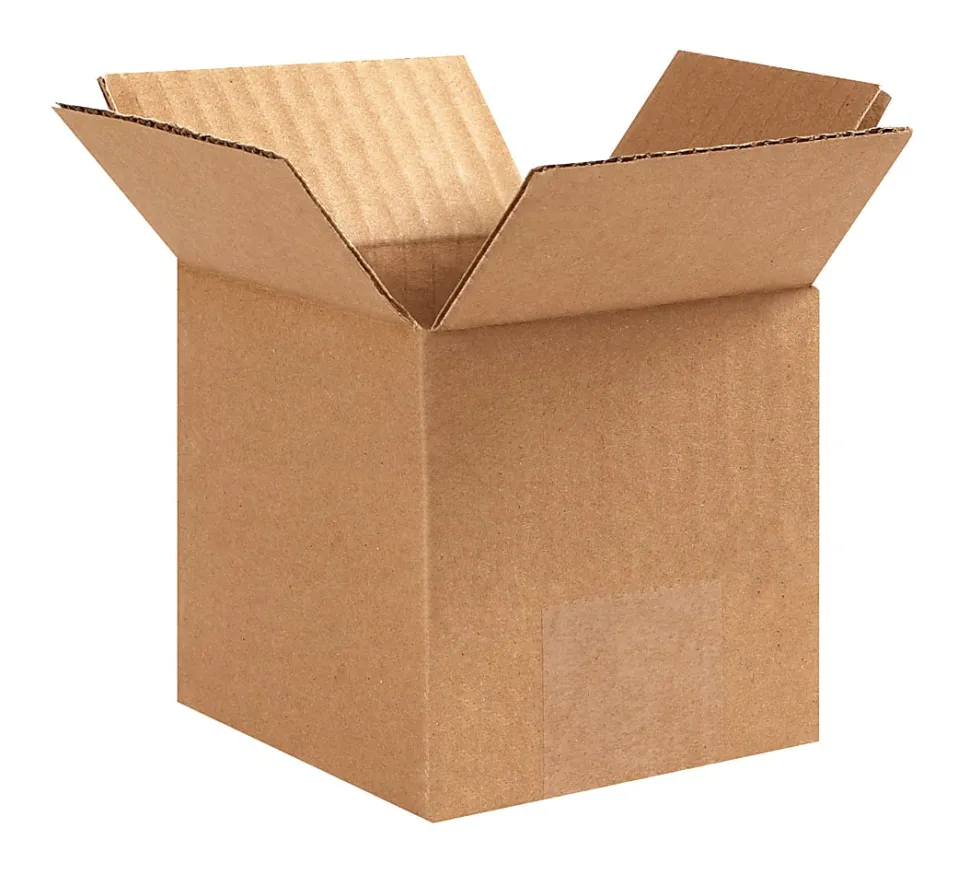 Corrugated Box, 6" x 6" x 6", Kraft