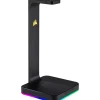 Corsair ST100 RGB Premium Headset Stand With 7.1 Surround Sound - Wired - Headset, Mobile Phone - Charging Capability - CA9011167NA