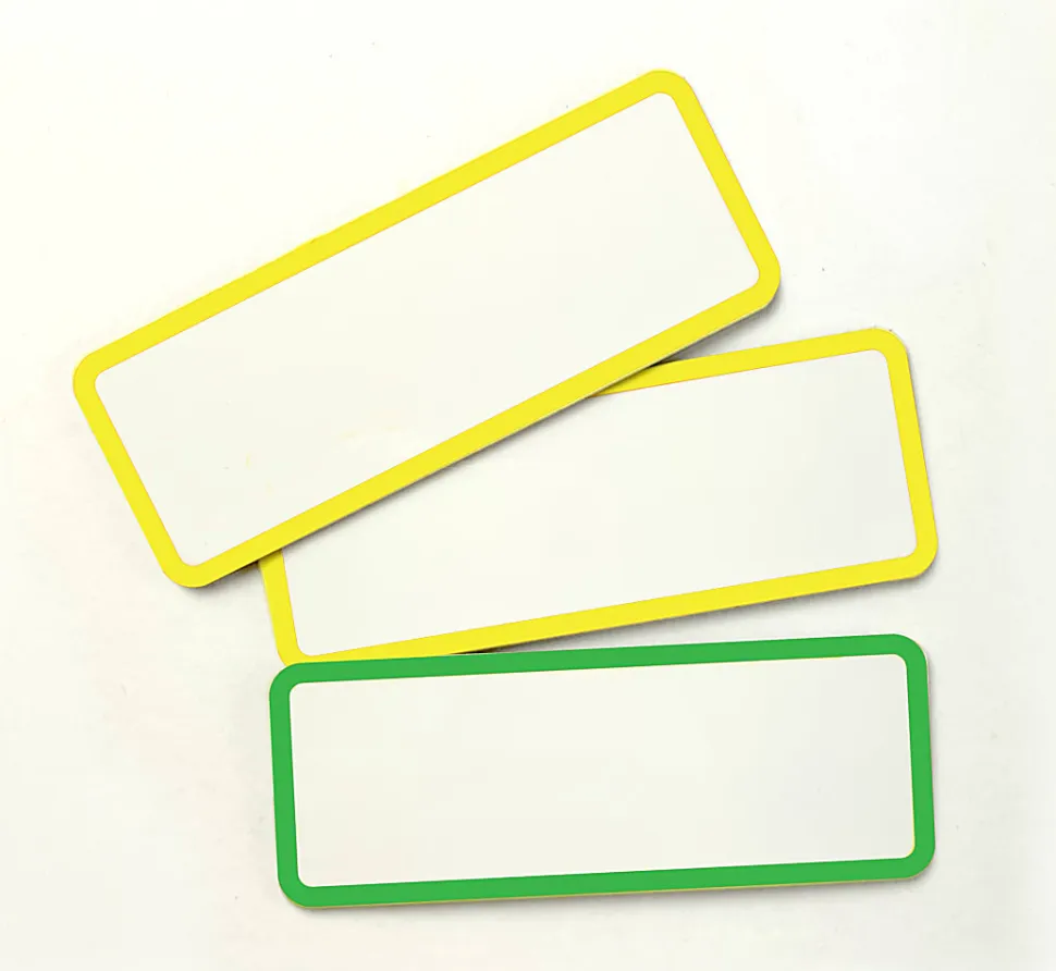 COSCO® Magnetic Dry-Erase Signs, 3-1/4" x 1-1/4", White/Multicolor, Set Of 24 Signs