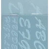 Cosco Plastic Stencil Kit, Script, 1", 2" And 3"