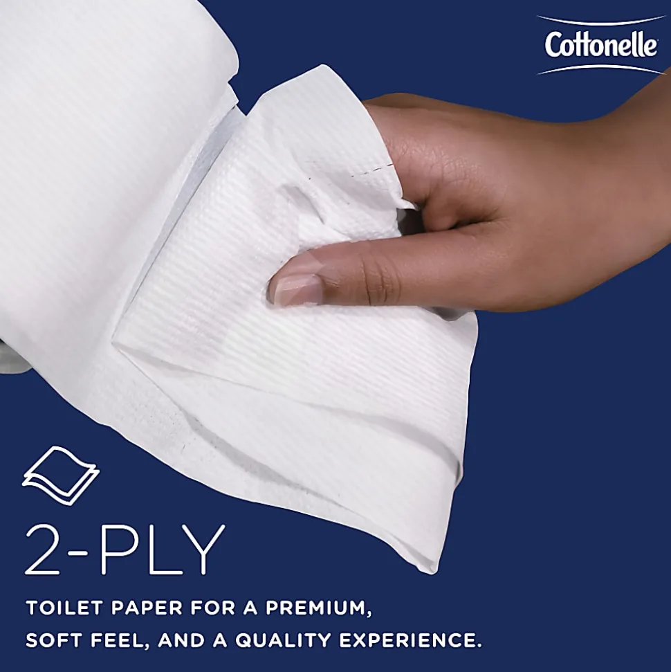 Cottonelle® Professional Bulk Toilet Paper for Business, Standard Toilet Paper Rolls, 2 Ply, 451 Sheets Per Roll, Pack Of 20 Rolls