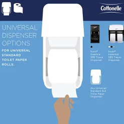 Cottonelle® Professional Bulk Toilet Paper for Business, Standard Toilet Paper Rolls, 2 Ply, 451 Sheets Per Roll, Pack Of 20 Rolls