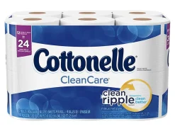 Cottonelle® Professional Standard Roll Toilet Paper, 1-Ply Septic Safe Bathroom Tissue, White, 170 Sheets per Roll, Case of 48 Rolls