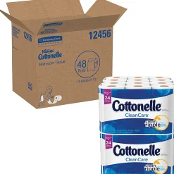 Cottonelle® Professional Standard Roll Toilet Paper, 1-Ply Septic Safe Bathroom Tissue, White, 170 Sheets per Roll, Case of 48 Rolls