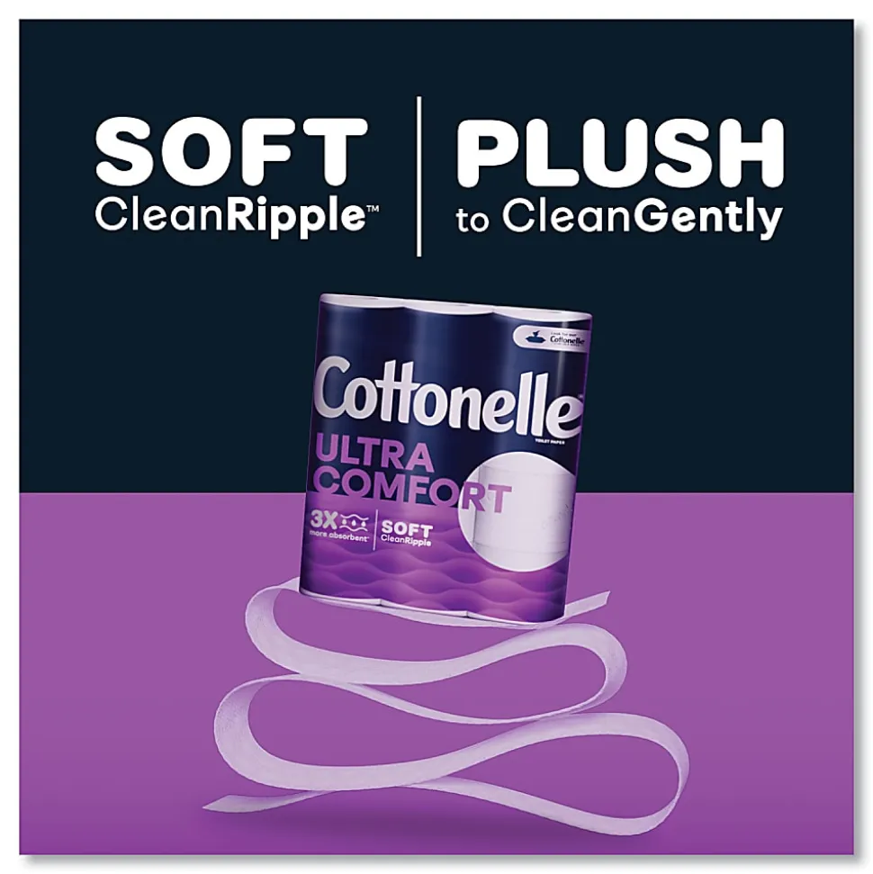 Cottonelle® Ultra ComfortCare Toilet Paper, Soft Tissue, Mega Rolls, Septic Safe, 2-Ply, White, 284/Roll, 6 Rolls/Pack, 36 Rolls/Carton