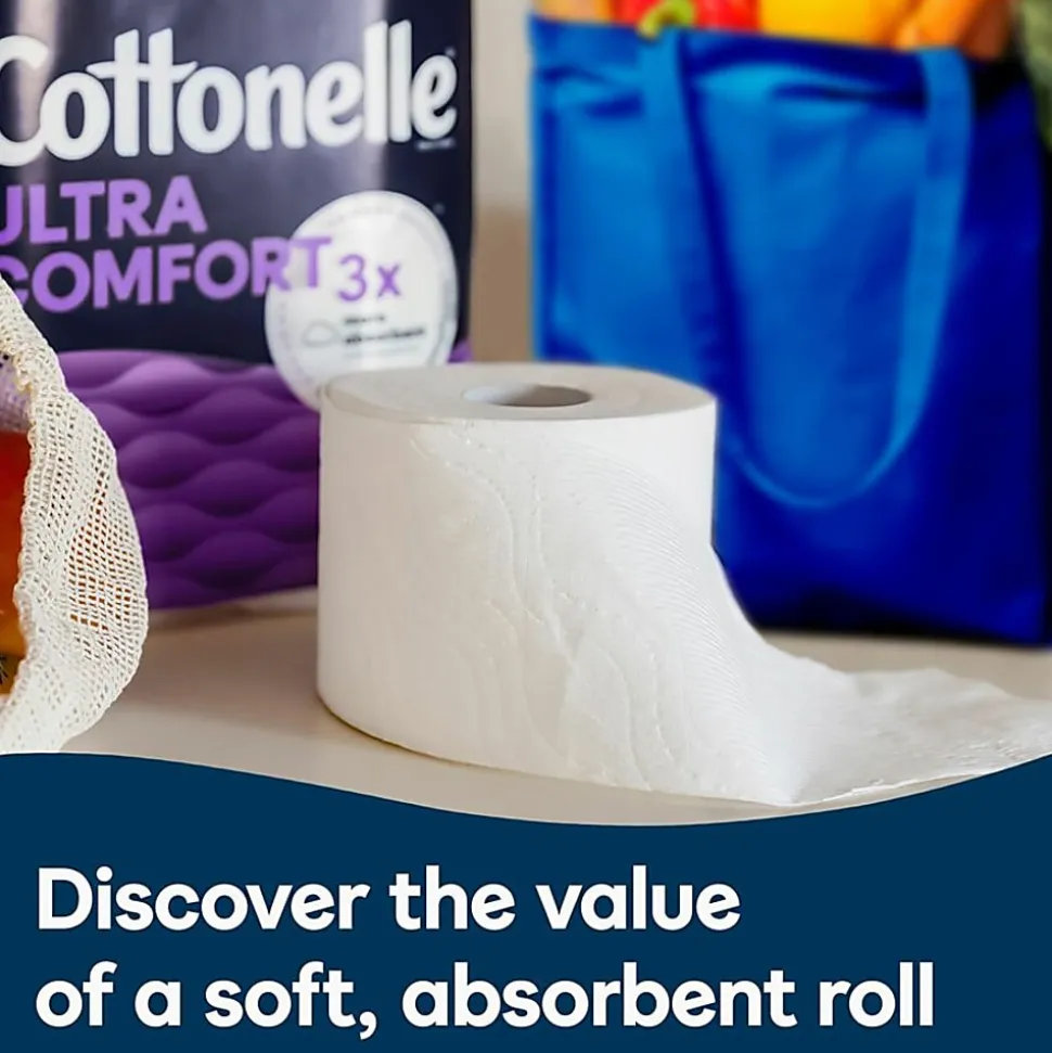 Cottonelle® Ultra ComfortCare Toilet Paper, Soft Tissue, Mega Rolls, Septic Safe, 2-Ply, White, 284/Roll, 12 Rolls/Pack, 48 Rolls/Carton