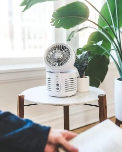 Crane Air Purifier With UVC, 150 Sq. Ft. Coverage, White