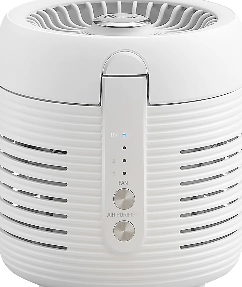 Crane Air Purifier With UVC, 150 Sq. Ft. Coverage, White