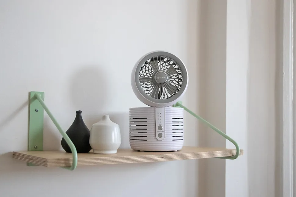 Crane Air Purifier With UVC, 150 Sq. Ft. Coverage, White