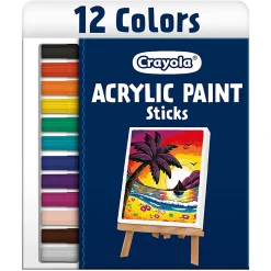 Crayola Acrylic Paint Doodle Sticks, Pack Of 12