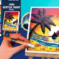 Crayola Acrylic Paint Doodle Sticks, Pack Of 12