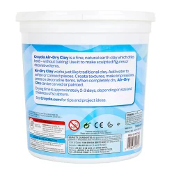 Crayola® Air-Dry Clay, 5 Lb, White, Pack of 2 Tubs