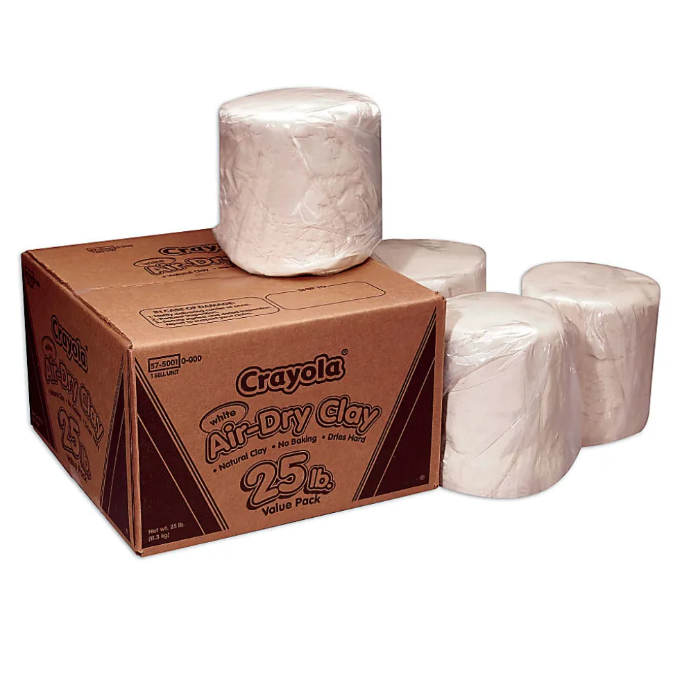 Crayola® Air-Dry Clay, White, 25 Lb