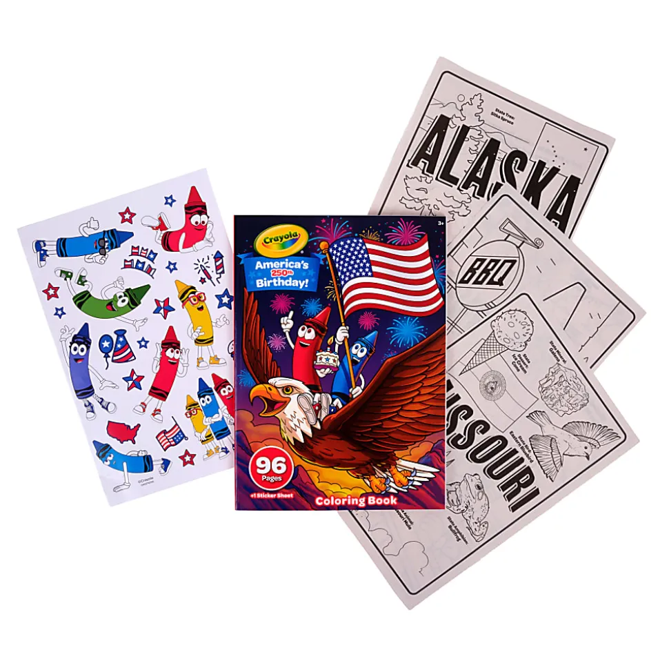 Crayola America's 250th 96pg Coloring Book