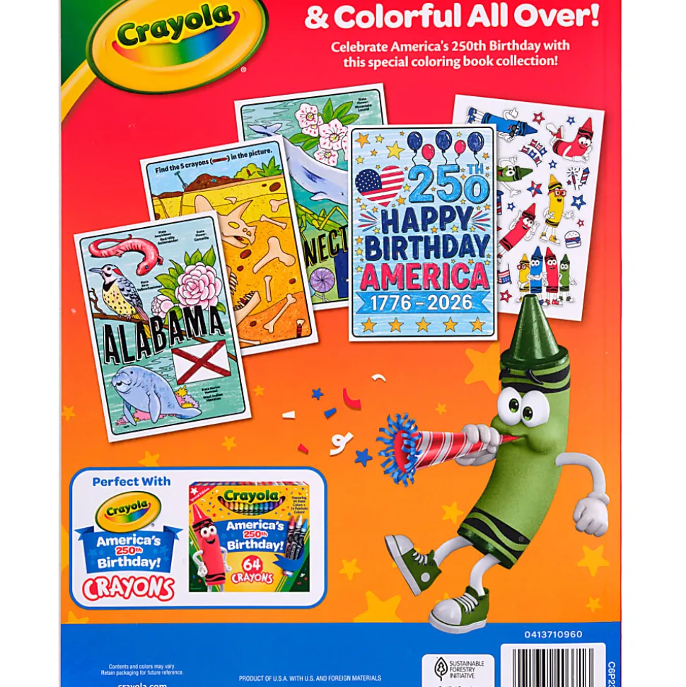 Crayola America's 250th 96pg Coloring Book