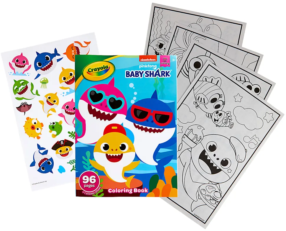 Crayola® Baby Shark 96-Page Coloring Book