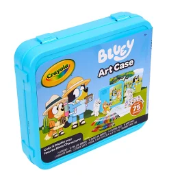 Crayola Bluey Create & Color Art Case (75+pcs), Bluey Coloring Pages & Stickers, Kids Art Kit, Bluey Gift for Girls & Boys, 5+