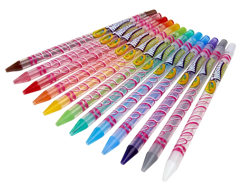 Crayola® Bold & Bright Twistable Pencils, Assorted Colors, Pack Of 12 Pencils