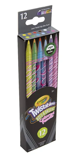 Crayola® Bold & Bright Twistable Pencils, Assorted Colors, Pack Of 12 Pencils