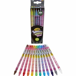 Crayola® Bold & Bright Twistable Pencils, Assorted Colors, Pack Of 12 Pencils
